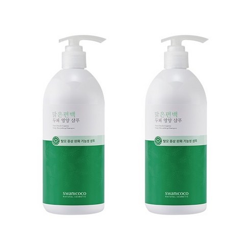 스와니코코 맑은편백 두피 영양 샴푸 Fresh Minty Floral, 500g, 2개