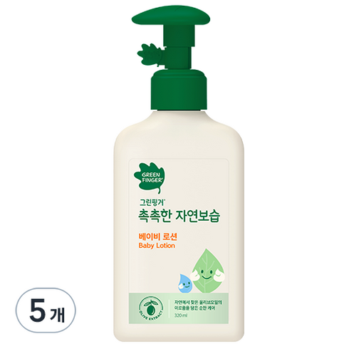 그린핑거 촉촉한 자연보습 베이비로션, 320ml, 5개