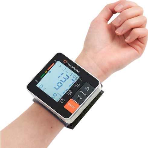 바이오그램혈압계 - 비타그램 자동전자 손목형 혈압계 PG-800A11, 1개