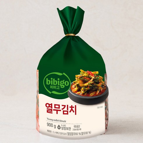 비비고열무김치 - CJ제일제당 비비고 열무김치, 900g, 1개