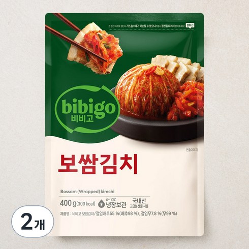 보쌈김치 - 비비고 보쌈김치, 400g, 2개