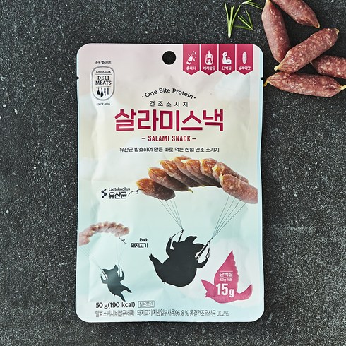 존쿡델리미트 살라미스낵, 50g, 1개