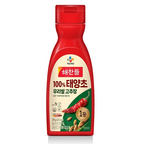 고추장튜브 - 100% 태양초 우리쌀 고추장, 290g, 1개