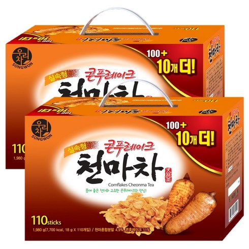 우리차 콘푸레이크 천마차, 18g, 110개입, 2개