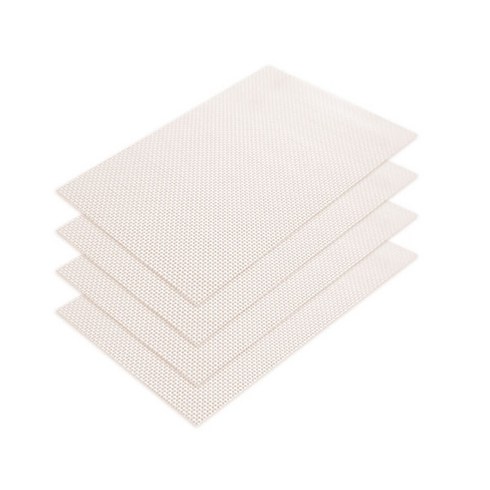 2023년 가성비 최고 테이블매트 - 마켓감성 유럽스타일 격자 식탁매트 4p, 화이트계열, 45 x 30cm, 1개