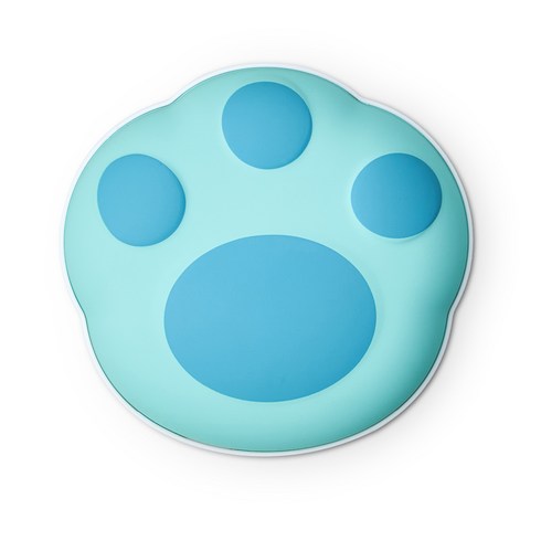 2023년 가성비 최고 길고양이 충전식난로 - 단미 고양이 발바닥 USB 충전식 양면 대용량 보조배터리 손난로, CAT PAW, 블루