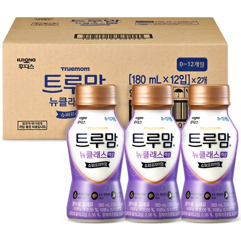 트루맘분유 - 일동후디스 트루맘 뉴클래스 액상분유 1단계 180ml, 24개