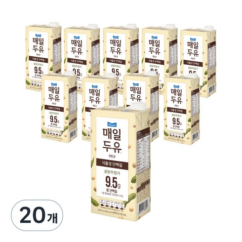 매일유업 매일두유 99.9, 950ml, 20개