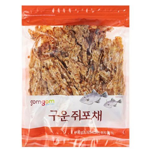 쥐포 - 곰곰 구운 쥐포채, 400g, 1개