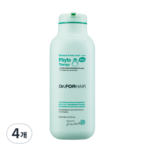닥터포헤어 피토테라피 베이비 샴푸 앤 바디, 300ml, 4개