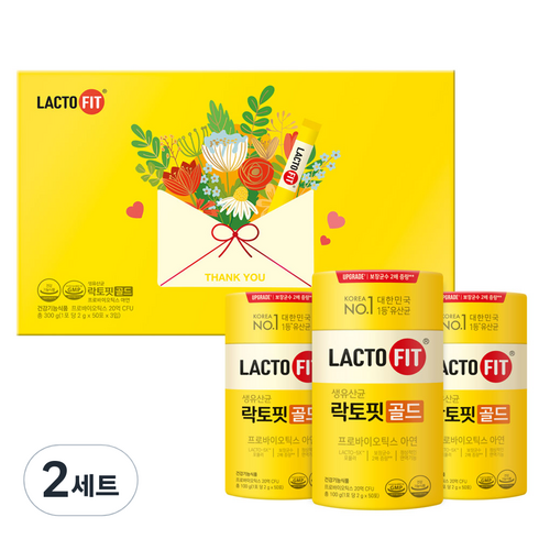 종근당건강 락토핏 골드 가정의 달 선물세트 300g, 2세트