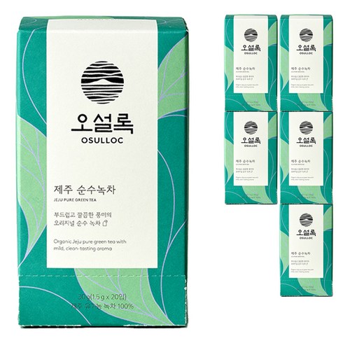 아모레퍼시픽 오설록 제주 순수녹차, 1.5g, 20개입, 6개