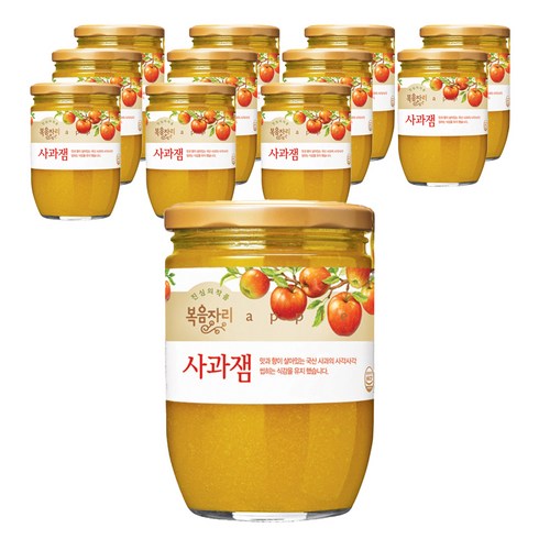 복음자리사과잼 - 복음자리 사과잼, 620g, 12개