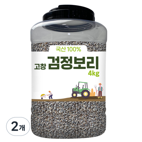 대구농산 2023년산 햇곡 고창 검정보리쌀, 4kg, 2개