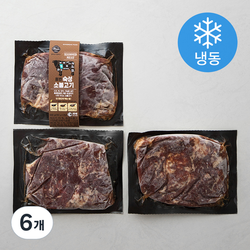 신세계푸드 한우 암소불고기 150g 10팩 - 올반 숙성소불고기 (냉동), 180g, 6개