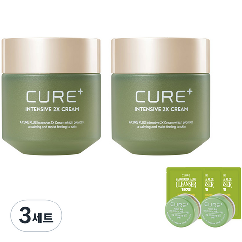 김정문알로에 큐어 인텐시브 2X크림 50g x 2p, 6개