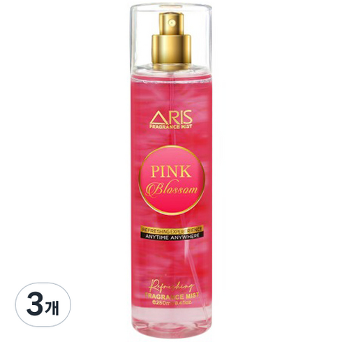 아리스 향수 바디미스트 핑크블로썸, 3개, 250ml