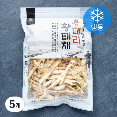 용대리황태채 - 주일 자연건조 덕장명인 용대리 황태채 (냉동), 150g, 5개