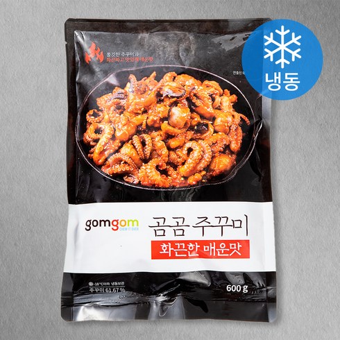 2023년 가성비 최고 송쭈집쭈꾸미 - 곰곰 주꾸미 화끈한 매운맛, 600g, 1개