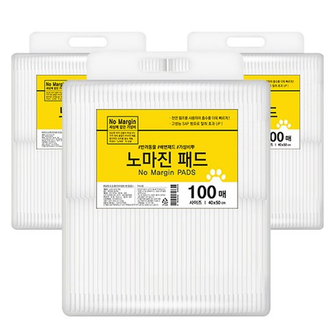 강아지패드 - 노마진 반려견 배변패드, 100개입, 3개