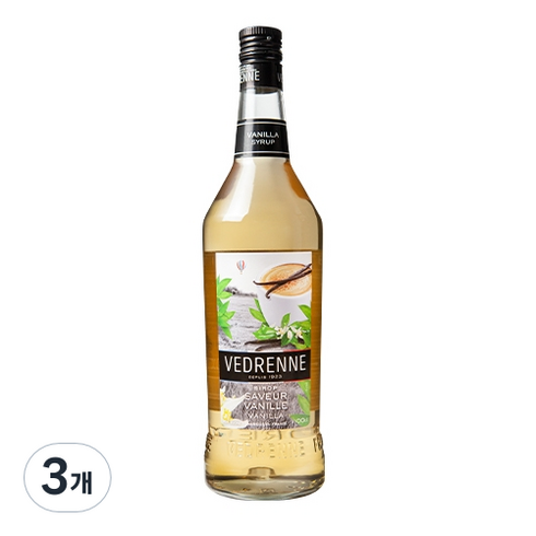 베드렌 카페시럽, 바닐라, 1L, 3개