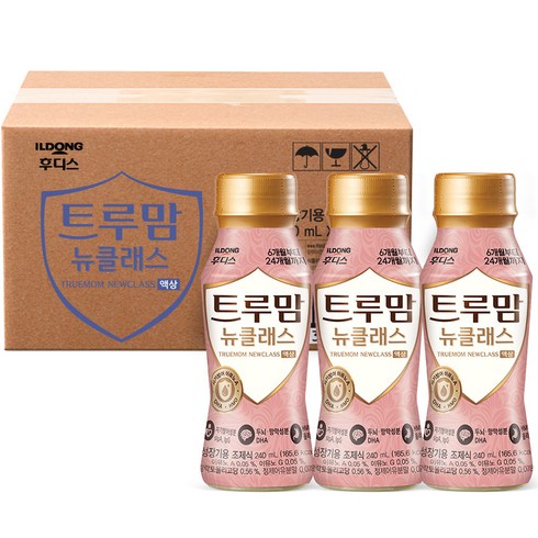 일동후디스 트루맘 뉴클래스 액상분유 2단계 니플 미포함, 240ml, 24개