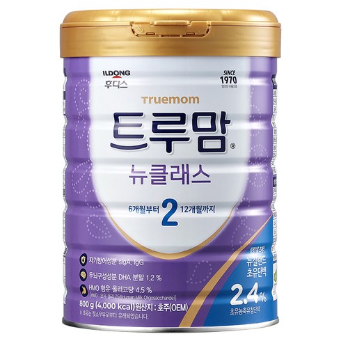 트루맘분유 - 일동후디스 트루맘 뉴클래스 분유 2단계 6~12개월, 800g, 1개