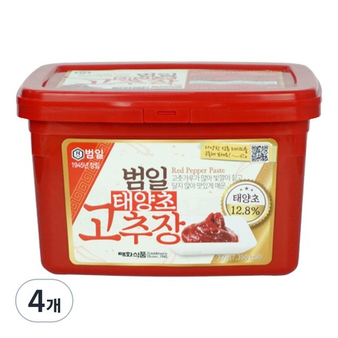 범일고추장 - 범일 고추장, 3kg, 4개