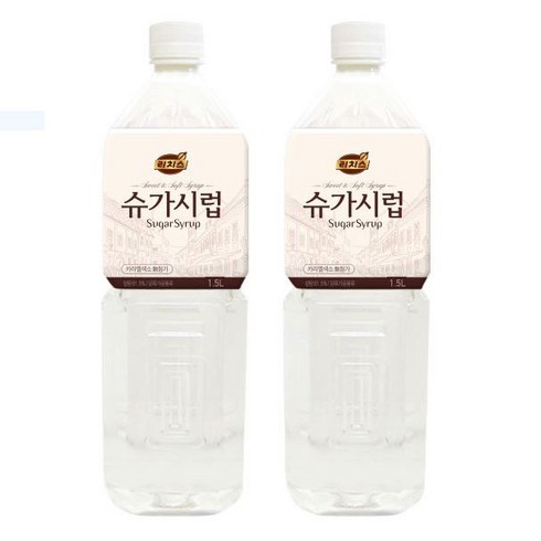 슈가시럽 - 리치스 슈가 시럽, 1.5L, 2개