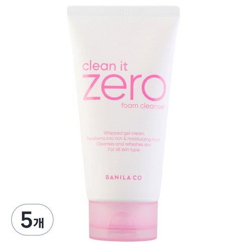 바닐라코 클린 잇 제로 폼 클렌저, 150ml, 5개