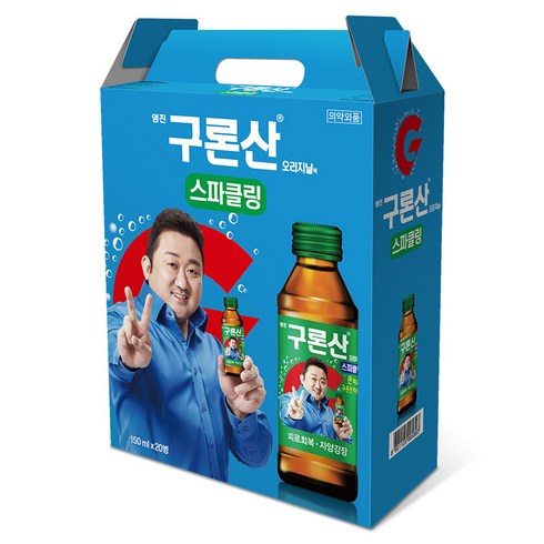 해태htb 영진 구론산 탄산 오리지날 선물세트, 150ml, 20개