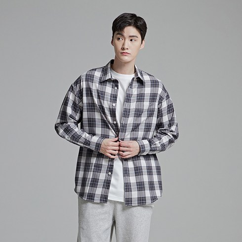 스파오 루즈핏 솔리드 셔츠