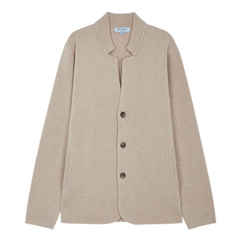 블루라운지마에스트로 남성용 울혼방 솔리드 자켓형 가디건 MLSW0D151