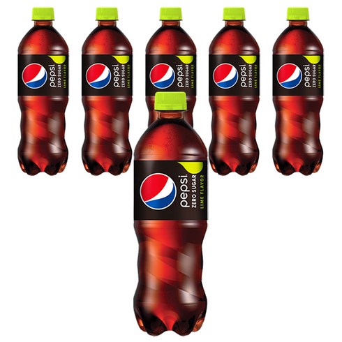 2023년 가성비 최고 펩시제로 - 펩시 제로 슈거 라임향, 6개, 500ml