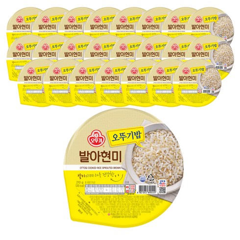 맛있는 오뚜기밥 발아현미, 210g, 24개