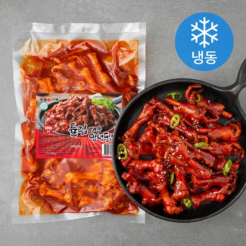 하림 한판불닭발볶음 튤립양념닭발 - 맛잽이식품 튤립 매운양념닭발 (냉동), 1개, 600g