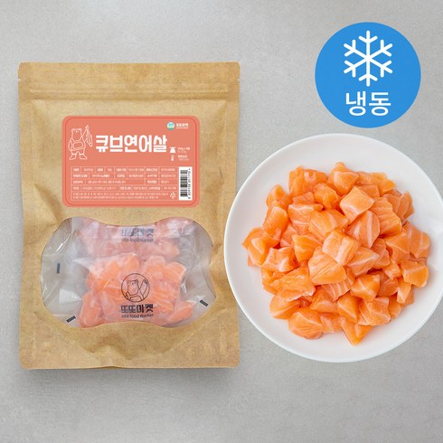 또또마켓 큐브 연어살 (냉동), 300g, 1개