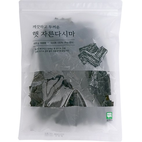 다시마 - 석하 깨끗하고 두꺼운 햇 자른다시마, 400g, 1개