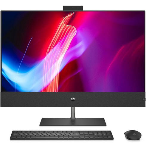 2023년 가성비 최고 컴퓨터렌탈 - HP 일체형PC Sparkling black Pavilion 31.5 inch All-in-One Desktop PC - b0010kr (i7-12700T 80.01cm WIN11 RAM 16GB SSD 512GB RTX 3050) + 키보드 + 마우스, 기본형