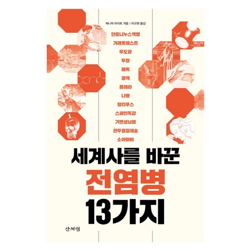 세계사를바꾼10가지감염병 - 세계사를 바꾼 전염병 13가지, 산처럼, 제니퍼 라이트