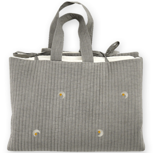 롤베이비 유아용 피그먼트 낮잠이불 3종 세트, 문앤스타그레이