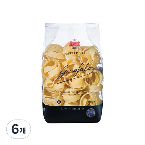 가로팔로 스파게티 - 가로팔로 파파델리 파스타, 500g, 6개