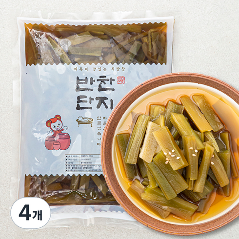 반찬단지 궁채절임, 1kg, 4개