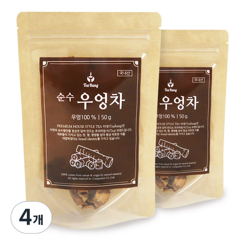 티랑 순수 볶음 우엉차, 50g, 1개입, 4개