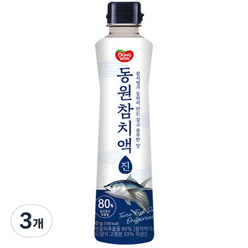 참치액젓 - 동원 동원참치액 진, 500g, 3개