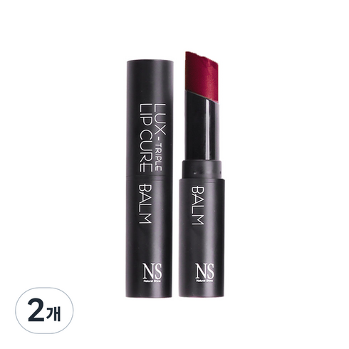 럭스 트리플 립큐어 틴티드 립밤 5g, 아우라, 2개