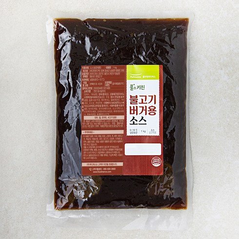 불고기버거소스 - 풀무원 풀스키친 불고기 버거용 소스, 1kg, 1개