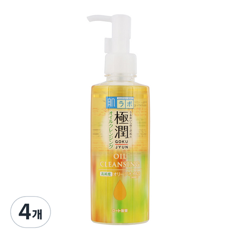 하다라보 고쿠쥰 클렌징 오일, 200ml, 4개