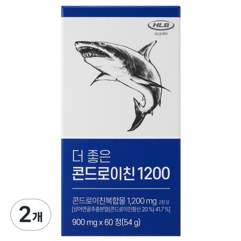 2023년 가성비 최고 콘드로이친 - 더 좋은 콘드로이친 1200, 60정, 54g, 2개