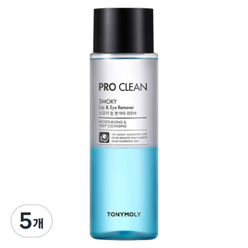 토니모리 프로 클린 스모키 립앤아이 리무버, 100ml, 5개